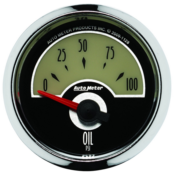 2-1/16" OIL PRESSURE, 0-100 PSI, CRUISER